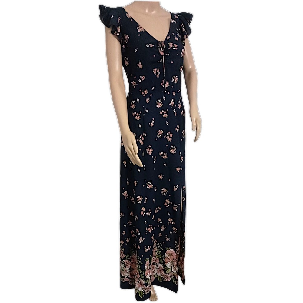 Teeze‎ Me Maxi Dress S 5 Floral Romantic Milkmaid Fairy Grunge Witchy Whimsigoth